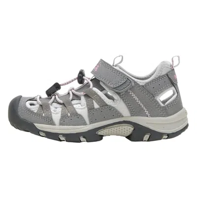 Kamik Kids' Youth  Wildcat Hk406-mgy 's Gray Faux Leather Hiking Sandal Htat163