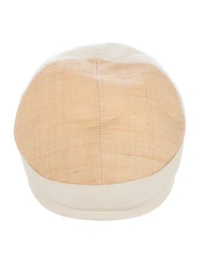 Pre-owned Kaminski Neutral Cotton Newsboy Cap