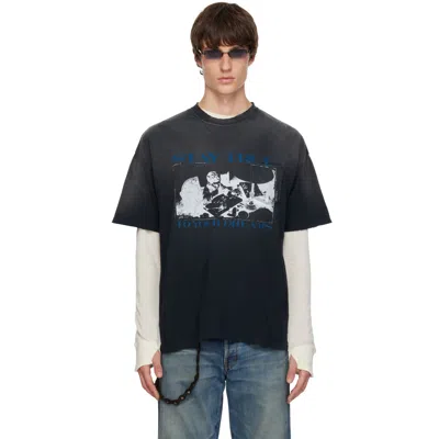 Kamiya Black 'stay True To Your Dream' Pocket T-shirt