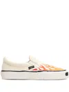 Kamiya Cornell Flame-pattern Sneakers