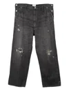 Kamiya Distressed Jeans In Black