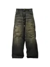 Kamiya Distressed-effect Jeans In Black