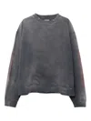 Kamiya Flame-printed Cotton Sweatshirt In Gray
