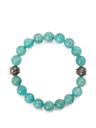 Kamiya Kmy Ball Natural Stone Bracelet In Green
