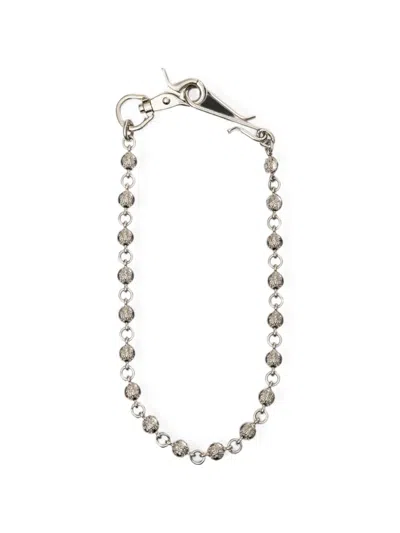 Kamiya Kmy Ball-wallet Chain In Silver
