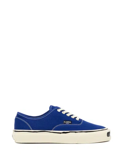 Kamiya Logo-patched Canvas Sneakers In Blue