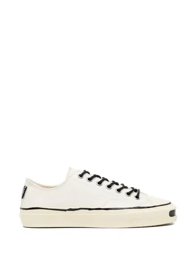 Kamiya Logo-patched Canvas Sneakers In White