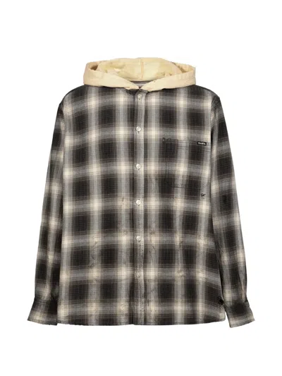 Kamiya Og-check Sun-faded Hoodie In Multi