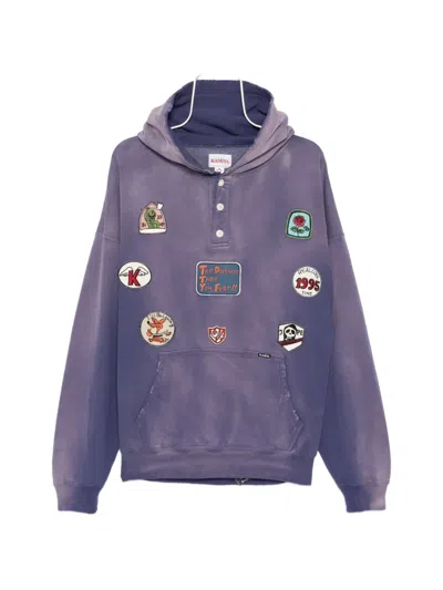 Kamiya Patch Hoodie In Purple