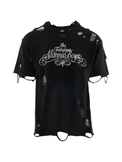 Kamiya X Maison Mihara Yasuhiro Distressed T-shirt In Black