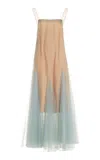 Kamperett Camille Layered Dress In Light Blue