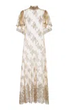Kamperett Exclusive Moony Lace Gown In Brown