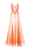 KAMPERETT LALIQUE SILK ORGANZA GOWN