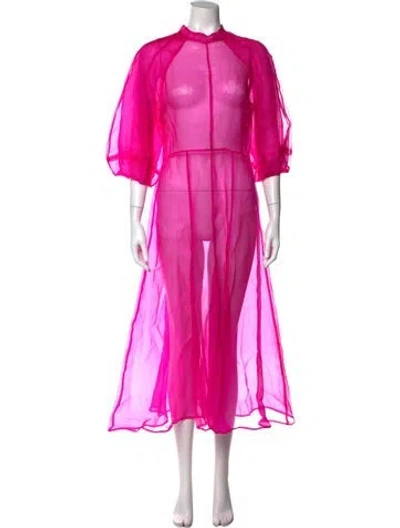 Pre-owned Kamperett Long Dress In Pink