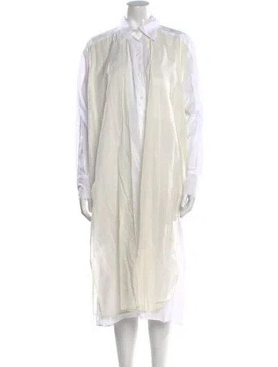 Pre-owned Kamperett Long Dress In White