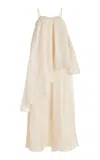 Kamperett Tissot Layered Silk Gown In Ivory