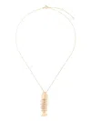 Kamushki 18kt Yellow Gold Wishbone Necklace In Yellow