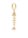 Kamushki 18k Yellow Gold Wishbone Sapphire And Diamond Earring In Yellow