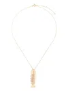 Kamushki 18kt Yellow Gold Wishbone Necklace In Gold
