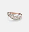 Kamyen 18kt White Gold And Enamel Ring With Diamonds