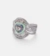Kamyen 18kt White Gold And Titanium Pinky Ring With Diamonds