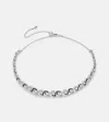 Kamyen Autumn 18kt Gold Choker With Diamonds In Silver