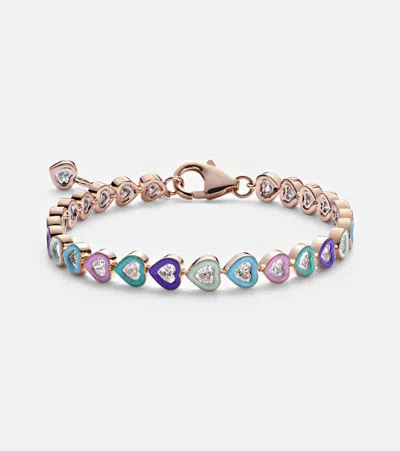 Kamyen Candy Crush 18kt Gold Bracelet With Diamonds In Multi