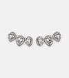 Kamyen Kanika 18kt White Gold Earrings With Diamonds In Silver