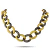 Kanaris 18k Yellow Gold 34.20ct Diamond And Yellow Sapphire Link Necklace Kan08-013125 In Gold