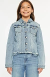 Kancan Abby Denim Jacket In Blue