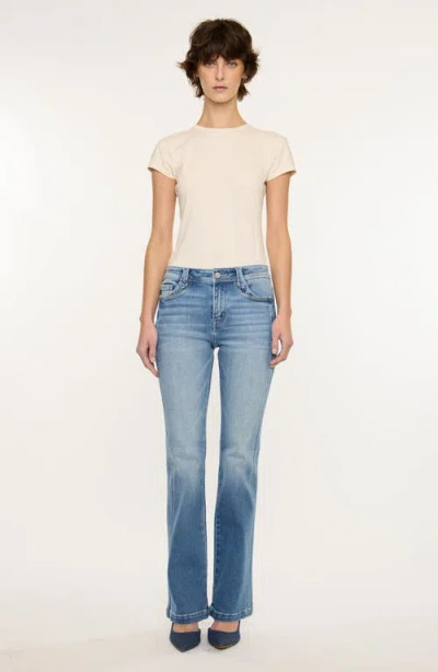 Kancan Abigail Mid Rise Bootcut Jeans In Blue