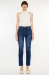 Kancan Adaline High Rise Slim Straight Jeans In Blue