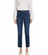 Kancan Adaline High Rise Slim Straight Jeans In Dark In Blue