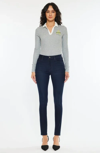 Kancan Addison Essentials High Rise Super Skinny Jeans In Blue