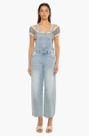 Kancan Aide Barrel Denim Overalls In Blue