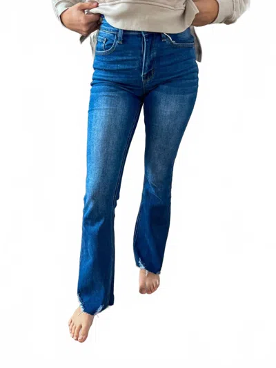Kancan All About You Bootcut Jeans In Medium Wash In Blue