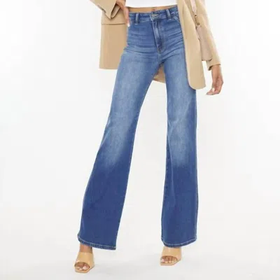 KANCAN ALLIE SUPER HIGH RELAXED FLARE JEANS IN BLUE