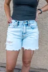 Kancan Allyx High Rise Shorts In Blue In Blue