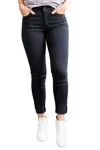 KANCAN ALYSSA HIGH WAIST SKINNY JEANS IN BLACK