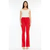 Kancan Ami High Rise Bootcut Jeans In Red