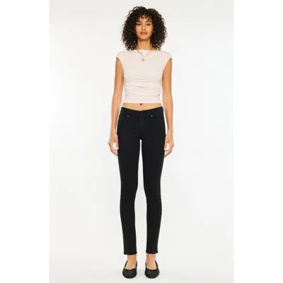 Kancan Anivia Essentials Mid Rise Super Skinny Jeans In Black