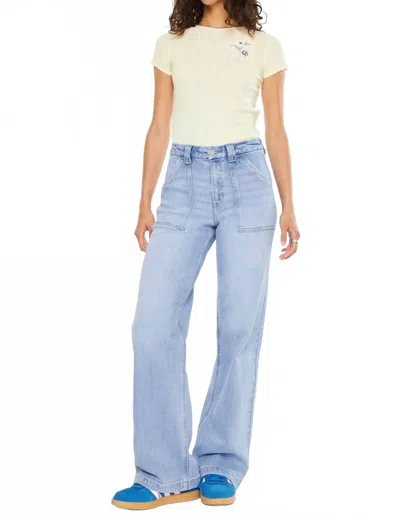 Kancan Anne High Rise Wide Leg Jeans In Blue