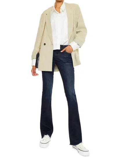 Kancan Annie Low Rise Bootcut Jeans In Dark In Blue