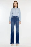 Kancan Ashton High Rise Flare Jeans In Blue