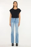 Kancan Azul Mid Rise Flare Jeans In Blue