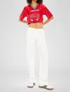 Kancan Baggy Jean In White In White