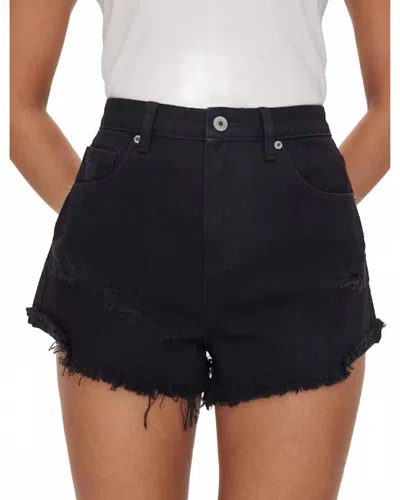 Kancan Baylee Denim Shorts In Black