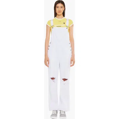 Kancan Becky 90s Denim Overalls In White