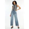 Kancan Bellen Essentials High Rise Wide Jeans In Blue