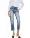 Kancan Bethany Slim Straight Jean In Blue In Blue